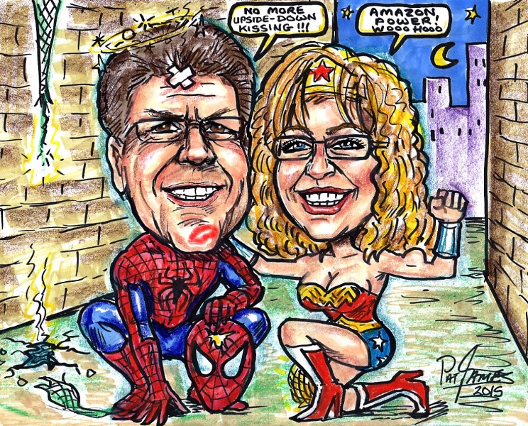 
 Toronto caricatures artist Pat Popular ono2funny cornwall pop event CAPE annual