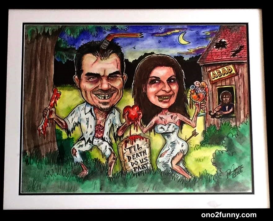 
 Toronto caricatures artist Pat Popular ono2funny Halloween