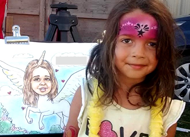 
 child gift for hiresToronto caricature artist Pat the popular caricature artist ono2funny .com