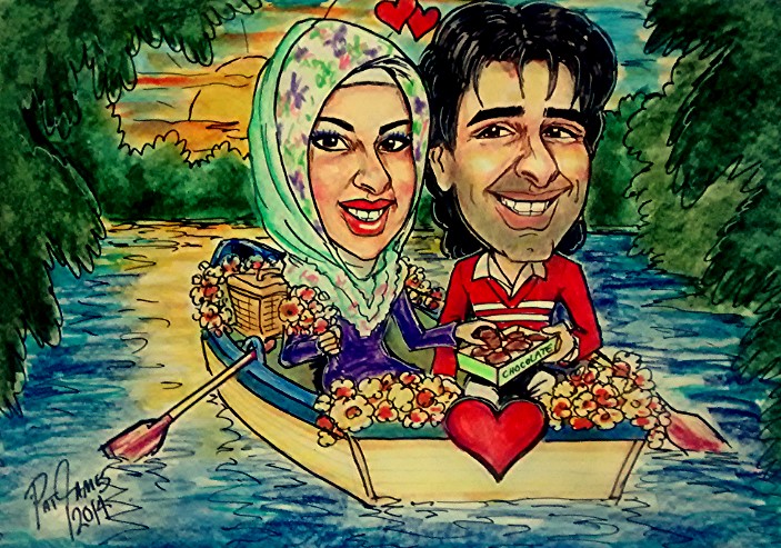 Toronto caricatures artists fun gists ono2funny.com Pat sold
