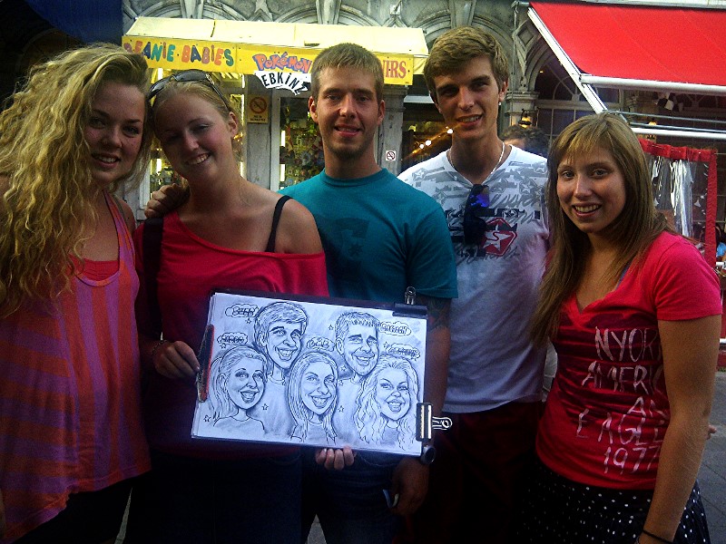 
 holiday fun for hiresToronto caricature artist Pat the popular caricature artist ono2funny .com